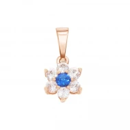 Золотая Подвеска с куб.окс.циркония (арт. 440305с)