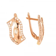 Золотi Сережки з куб. окс. цирконію (арт. 21053701)