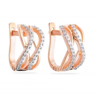 Золотi Сережки з куб. окс. цирконію (арт. 110249)