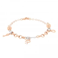 Золотий Браслет з куб. окс. цирконію (арт. 323201П3)