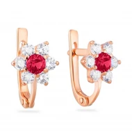 Золотi Сережки з куб. окс. цирконію (арт. 110154к)