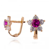 Золотi Сережки з куб. окс. цирконію (арт. 101412к)