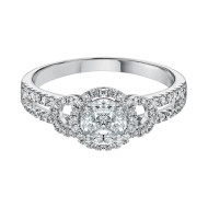 Золота каблучка з діамантами (арт. Q468DWR4WG-10.155-2382)