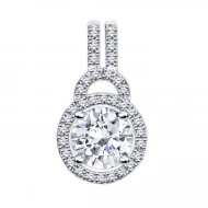 Золота підвіска з діамантами (арт. R468DWK4WC-10.155-1602)