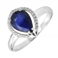 Золотое Кольцо с сапфиром (арт. 11698)