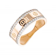 Золотое кольцо с фианитом (арт. 428286)