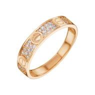 Золотое кольцо с фианитом (арт. 428216)