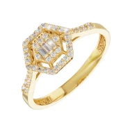 Золотое кольцо с куб.окс.циркония (арт. 501-022*)