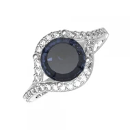Серебряное кольцо с сапфиром (арт. 1357/1р-NSPH)