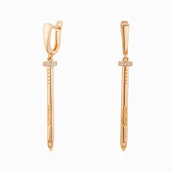 Золотi Сережки з куб. окс. цирконію (арт. 4010038)