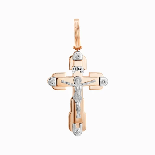 Золотий хрестик з фіанітом (арт. 270135В1)