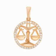 Золотая Подвеска с куб.окс.циркония (арт. 5010064)