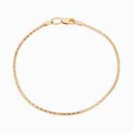 Золотой Браслет плетение Снейк плоский (арт. 256222)