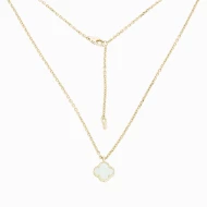 Золотое колье с перламутром (арт. 1020022ж)