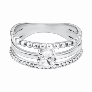 Серебряное Кольцо с фианитом/куб.цирконием (арт. 1232/1р-CZ)