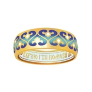 Серебряное кольцо с эмалью (арт. 15.203185)