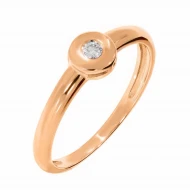 Золотое кольцо с бриллиантом (арт. 204)