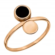 Золотое кольцо с агатом (арт. 369657)
