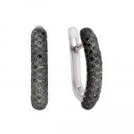 Золотые серьги с бриллиантами (арт. 702-404а^)