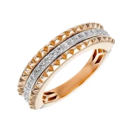 Золотое кольцо с фианитом (арт. 3010071)