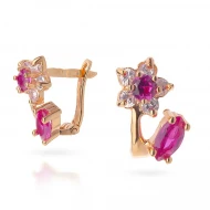 Золотi Сережки з фіанітом (арт. 353195)