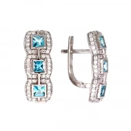 Золотi сережки з діамантами (арт. 91002A318S-86-2.155-2658)