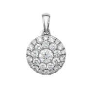 Золота підвіска з діамантами (арт. P24517-9.155-2237)