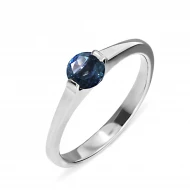 Золотое кольцо с топазом london blue (арт. 29ББ)