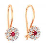 Золотi Сережки з куб. окс. цирконію (арт. 114201к)
