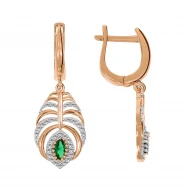 Золотi Сережки з фіанітом (арт. 380410)