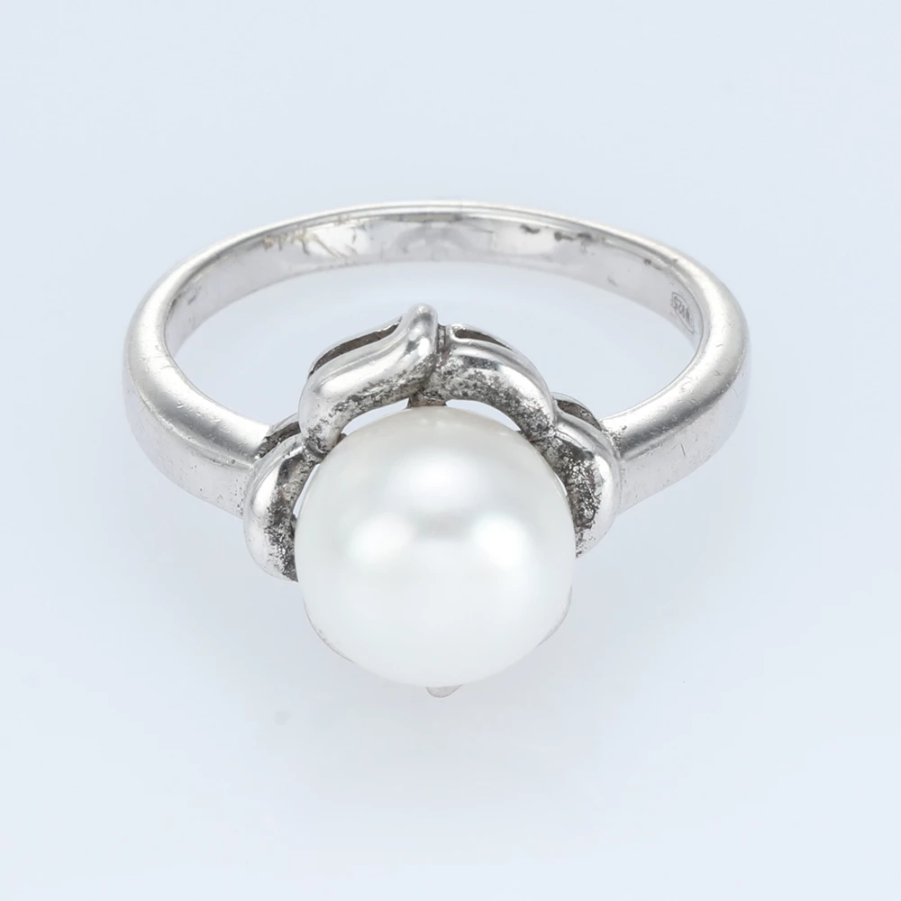 Серебряное Кольцо с жемчугом (арт. 6-NR4870-ЖБ)