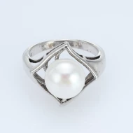 Серебряное кольцо с жемчугом (арт. 6-NR4961-ЖБ)