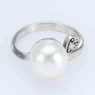Серебряное кольцо с жемчугом (арт. 6-NR5053-ЖБ)