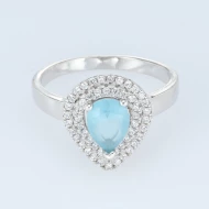 Серебряное Кольцо с куб.окс.циркония (арт. 12-7S08209-R)