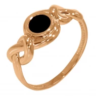 Золотое кольцо с агатом (арт. 369652)