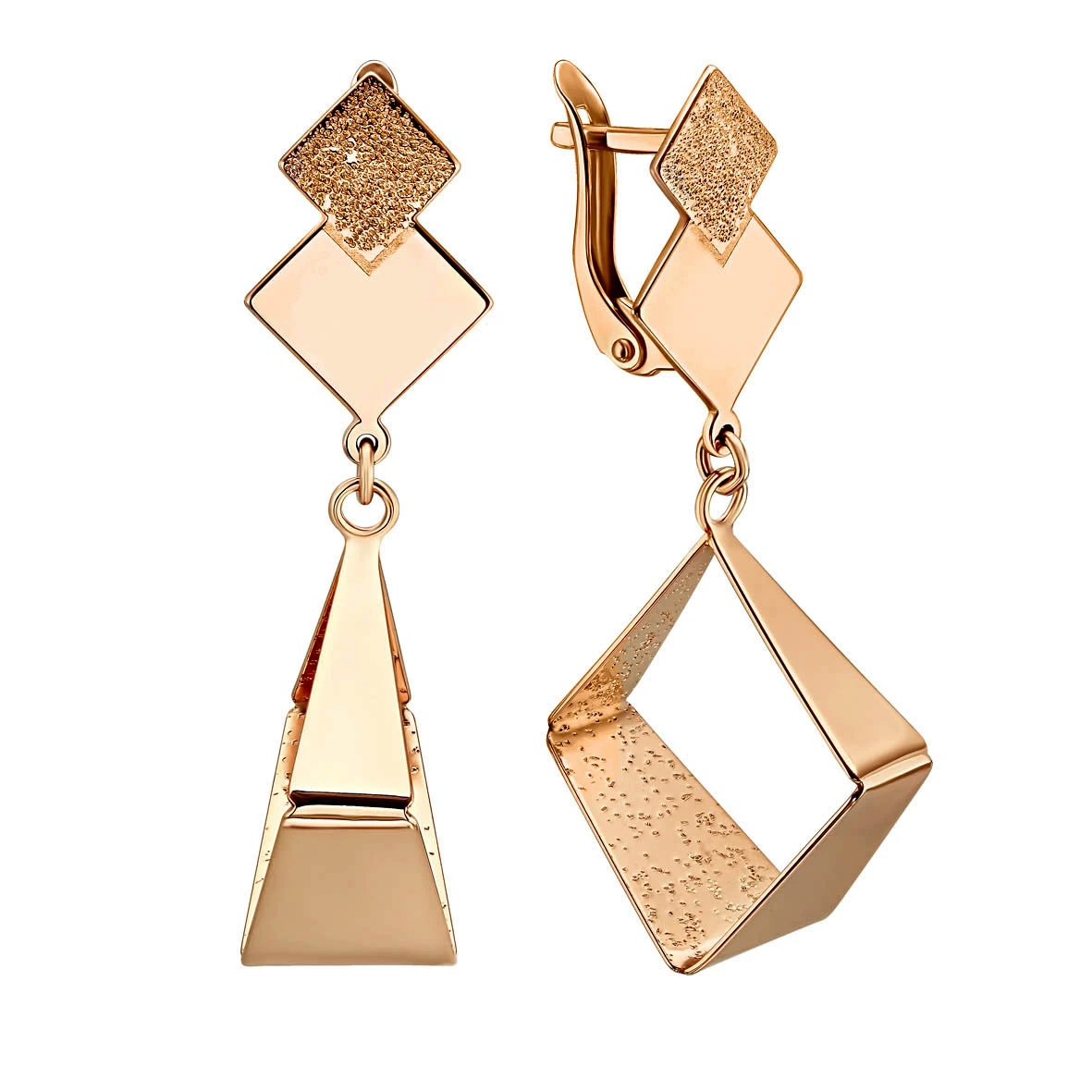 Золотые серьги-подвески (арт. 470608)