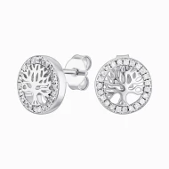 Срiбнi сережки-пусети з фіанітом (арт. 520712б)
