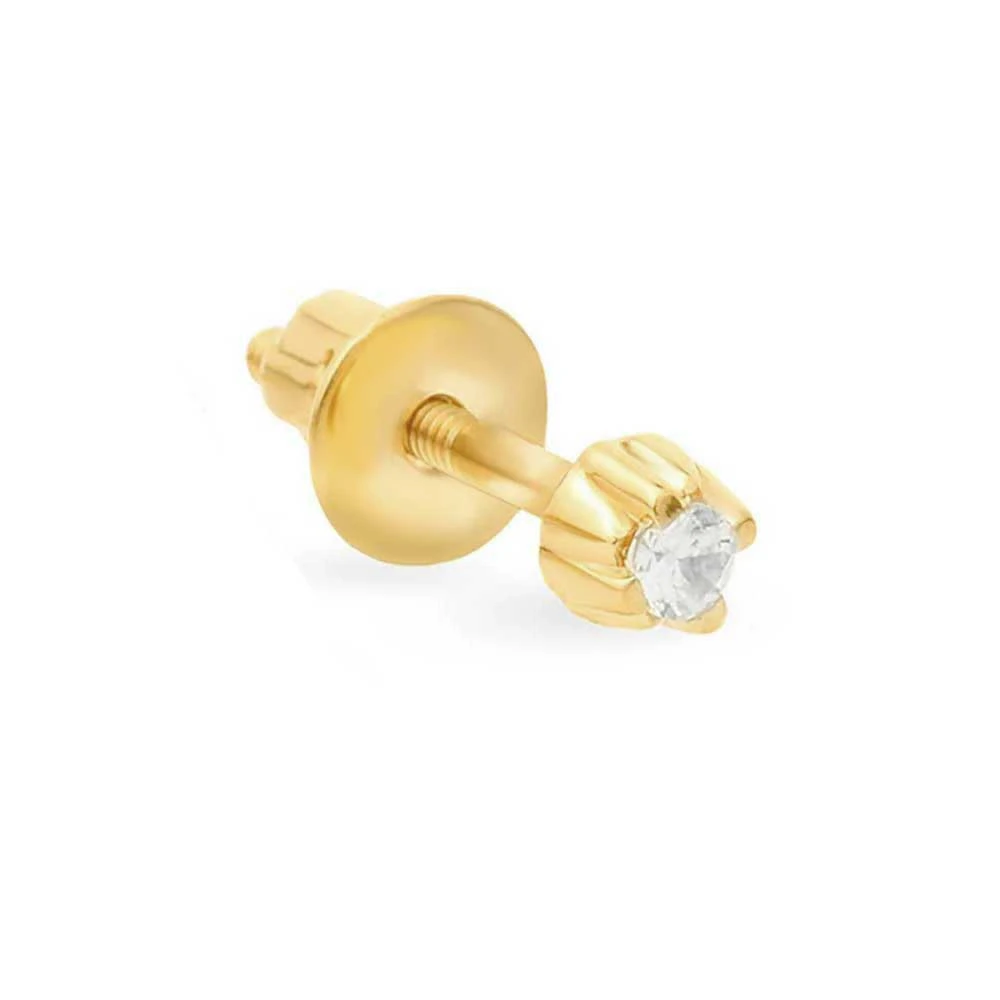 Золотий Пусет в одне вухо з куб. окс. цирконію (арт. 110313жЯ)