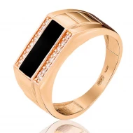 Золотое кольцо с куб.окс.циркония (арт. 611005)