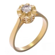 Золотое Кольцо с фианитом (арт. 380182)