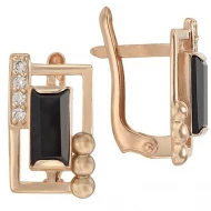 Золотi Сережки з агатом (арт. 449647)