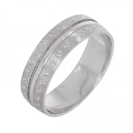 Серебряное обручальное кольцо (арт. ОК320)