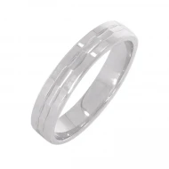 Серебряное обручальное кольцо (арт. ОКС9055)