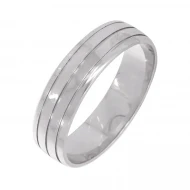 Серебряное обручальное кольцо (арт. ОКС9056)