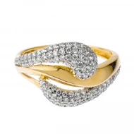 Золотое Кольцо с фианитом (арт. 417234)
