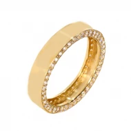 Золотое кольцо с фианитом (арт. 417365)