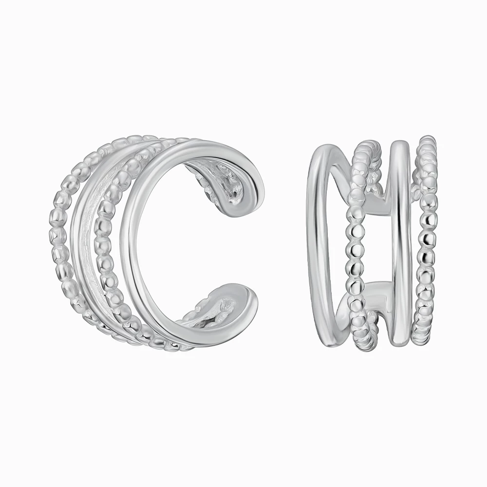 Сережки зі срібла 925° без вставки, арт. R112сР (арт. R112сР)
