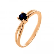 Золотое кольцо с сапфиром (арт. 02-0127сапф)
