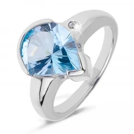 Серебряное кольцо с топазом sky blue (арт. 3-РR2650-ГТ)