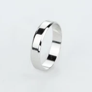 Серебряное обручальное кольцо классическое (арт. 510457)
